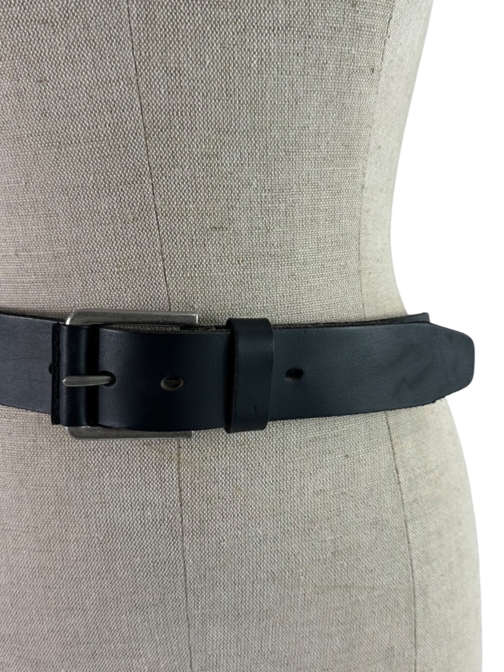 Genuine TIMBERLAND Black Leather Men's Dress Belt Size 32
